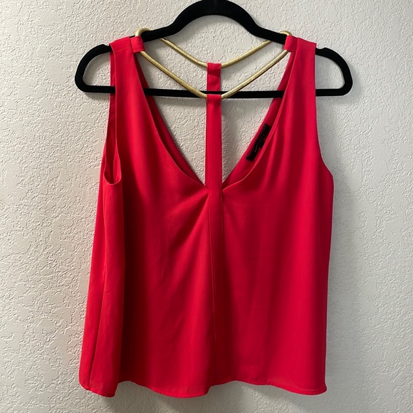 πHPπ BCBGMAXAZRIA Nydia top in Lipstick Red - Picture 1 of 7